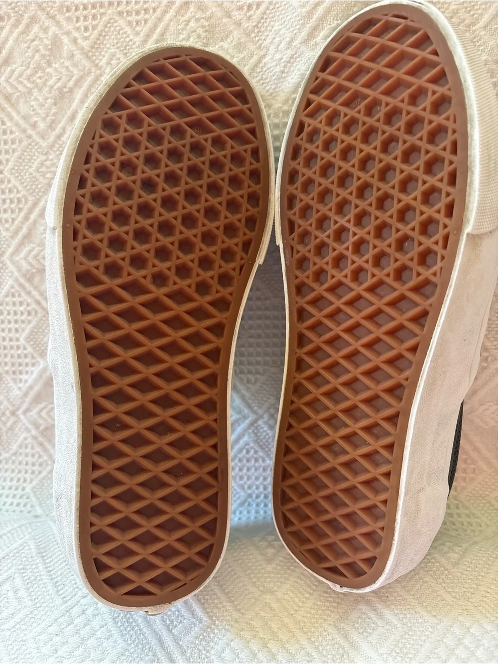Vans Black Perforated Slip-On Sneakers with White Sole